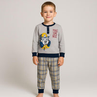 Pyjama chaud en coton pastel