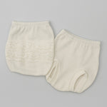 3 culottes en coton et dentelle