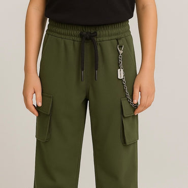 Pantalon cargo Pierre Cardin à poches pour enfants