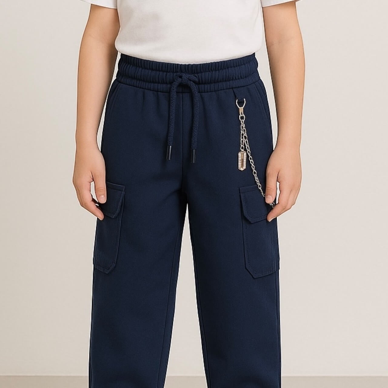 Pantalon cargo Pierre Cardin à poches pour enfants