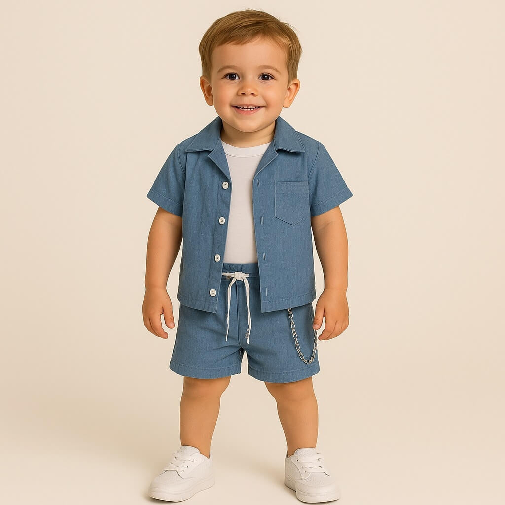 Tenue en jean pour nouveau-né