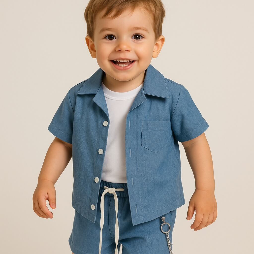 Tenue en jean pour nouveau-né