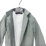 Complet – Chemise rayée + T-shirt blanc