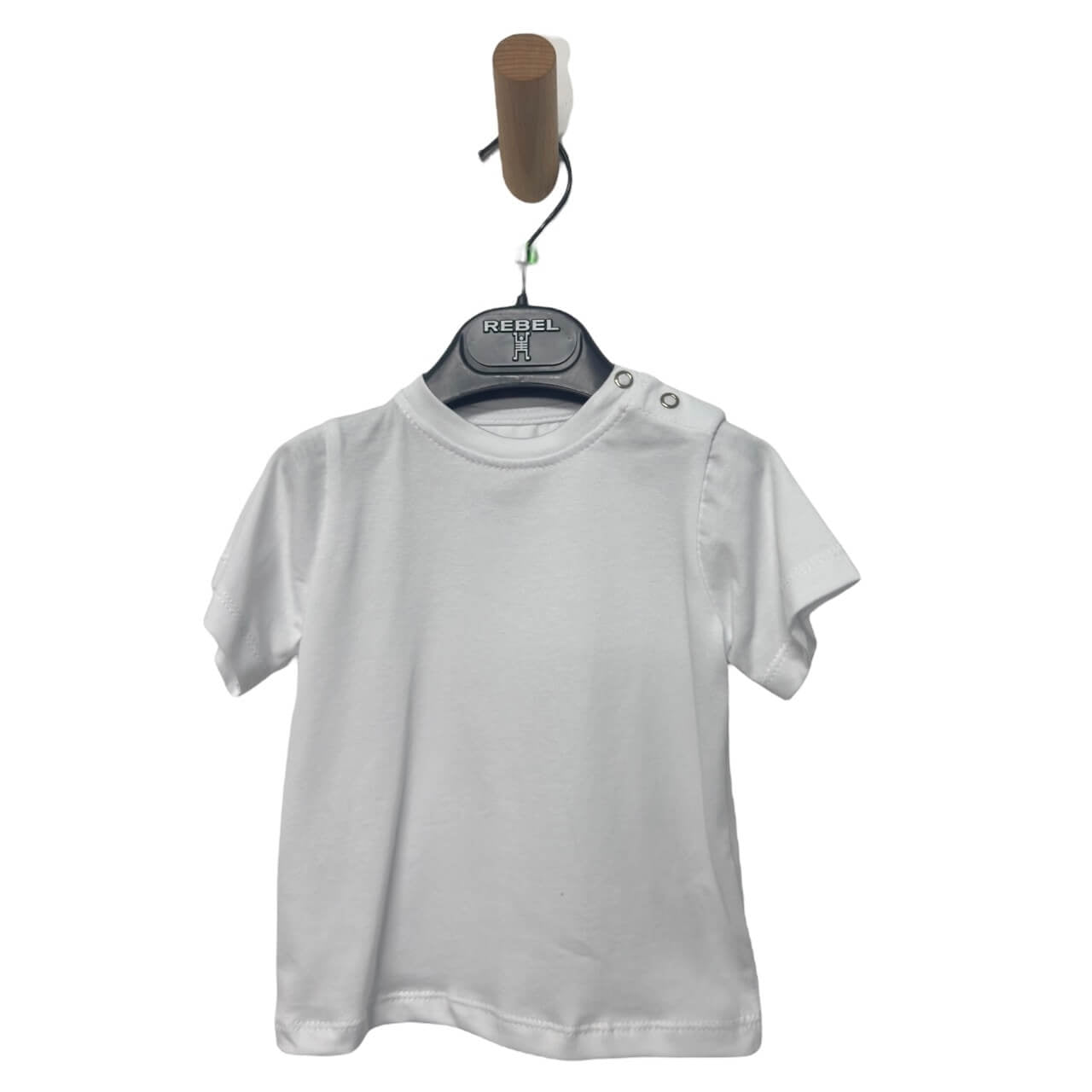 Complet – Chemise rayée + T-shirt blanc