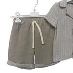 Combinaison bébé rayée