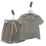 Combinaison bébé rayée