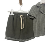 Combinaison bébé rayée