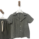 Combinaison bébé rayée