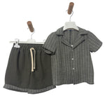 Combinaison bébé rayée