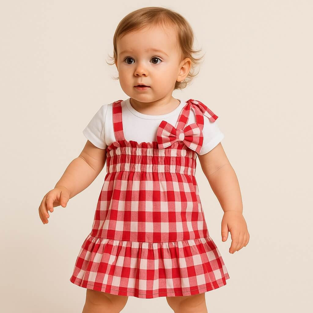 Robe en coton pour bébé fille