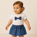 Tenue en coton pour bébé fille