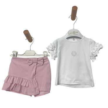 Tenue en coton pour bébé fille