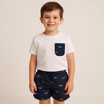 Completo Papà Figlio Costume da Bagno + T-shirt