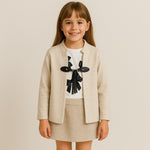 Cardigan + T-shirt Caldo cotone