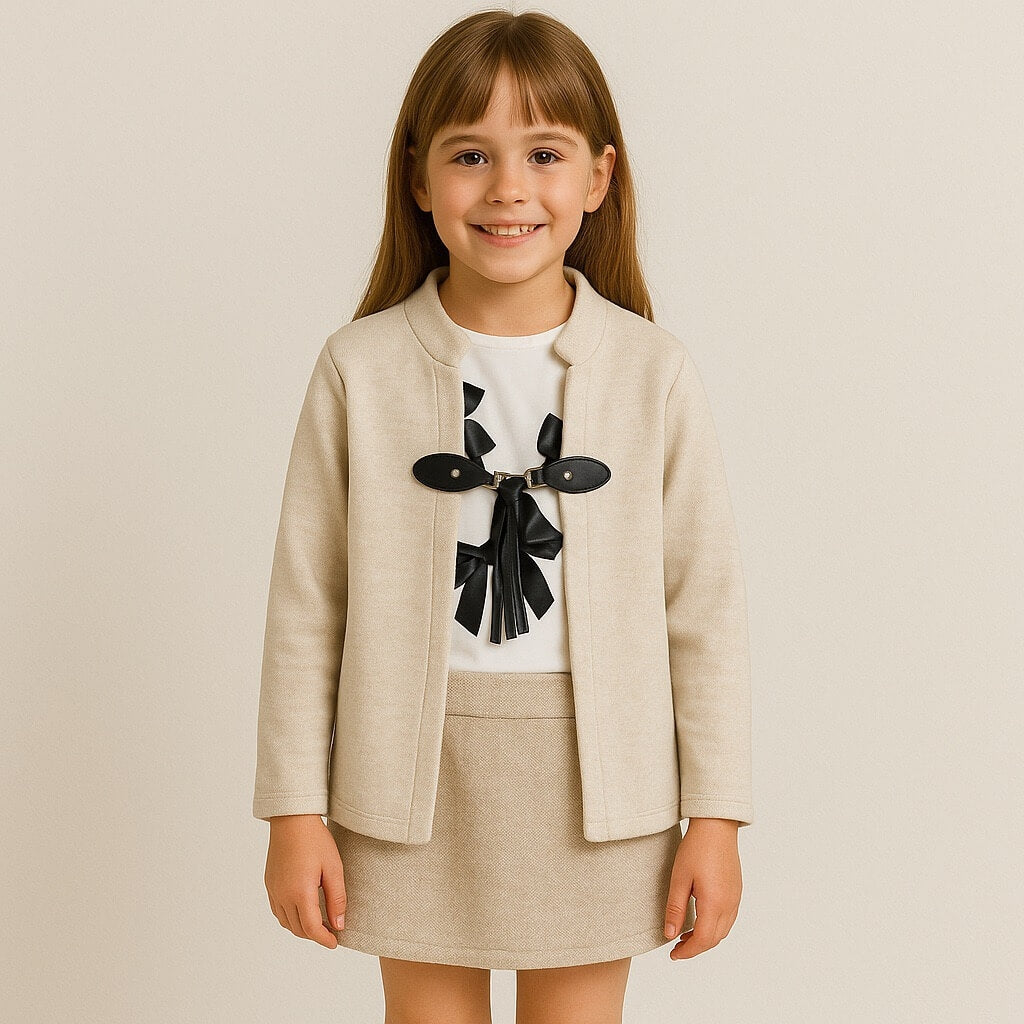 Cardigan + T-shirt Caldo cotone