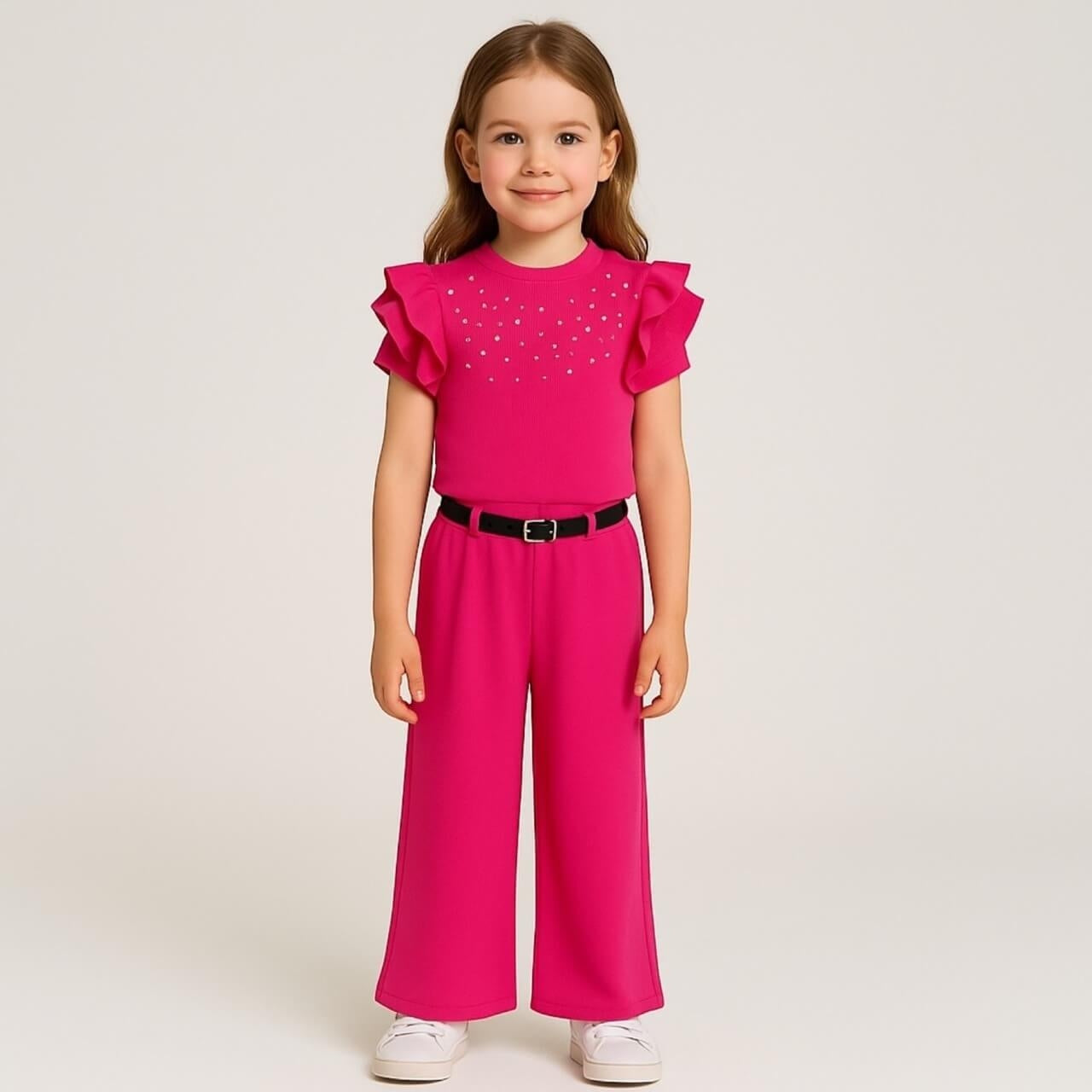 Completo bimba costina Mstore016 - Abbigliamento bambina 3-16 anni Italia
