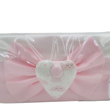 Cesta Nascita – Con Fiocco e Cuore Ricamato