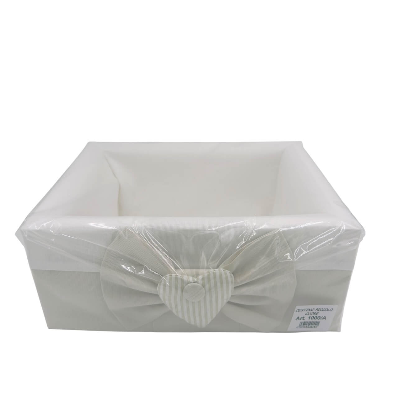 Cesta Nascita – Con Fiocco e Cuore Ricamato