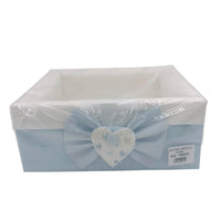 Cesta Nascita – Con Fiocco e Cuore Ricamato