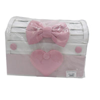 Bauletto Nascita con Fiocco e Cuore Decorativo