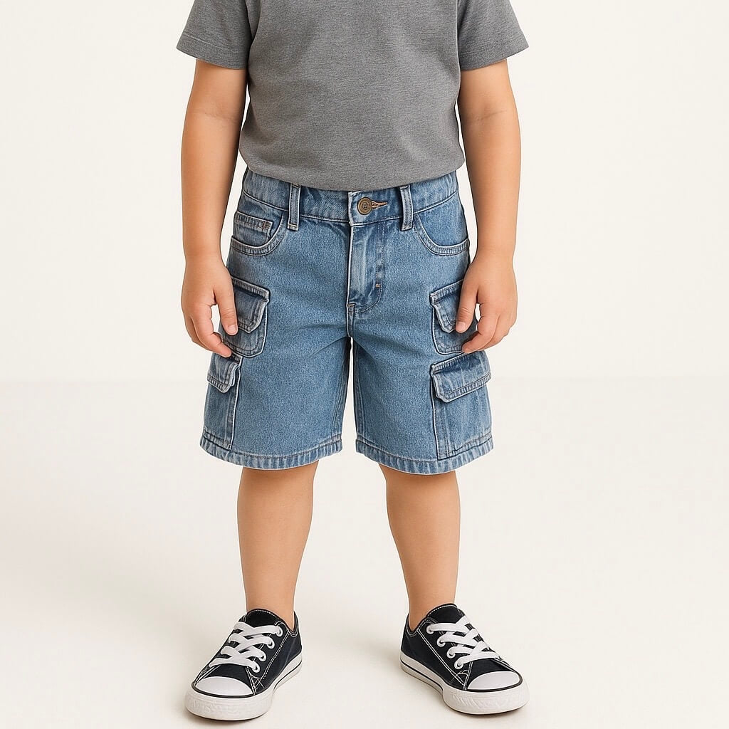 Bermuda in Jeans Cargo