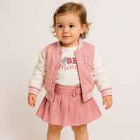 Tenue bébé fille 3 pièces avec veste