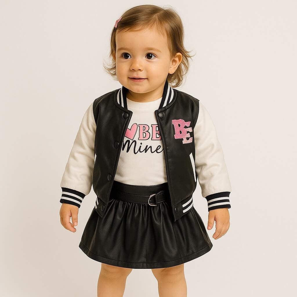 Tenue bébé fille 3 pièces avec veste