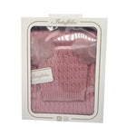 Completo Cappello con 2 Pon Pon + Scialle in Misto Lana