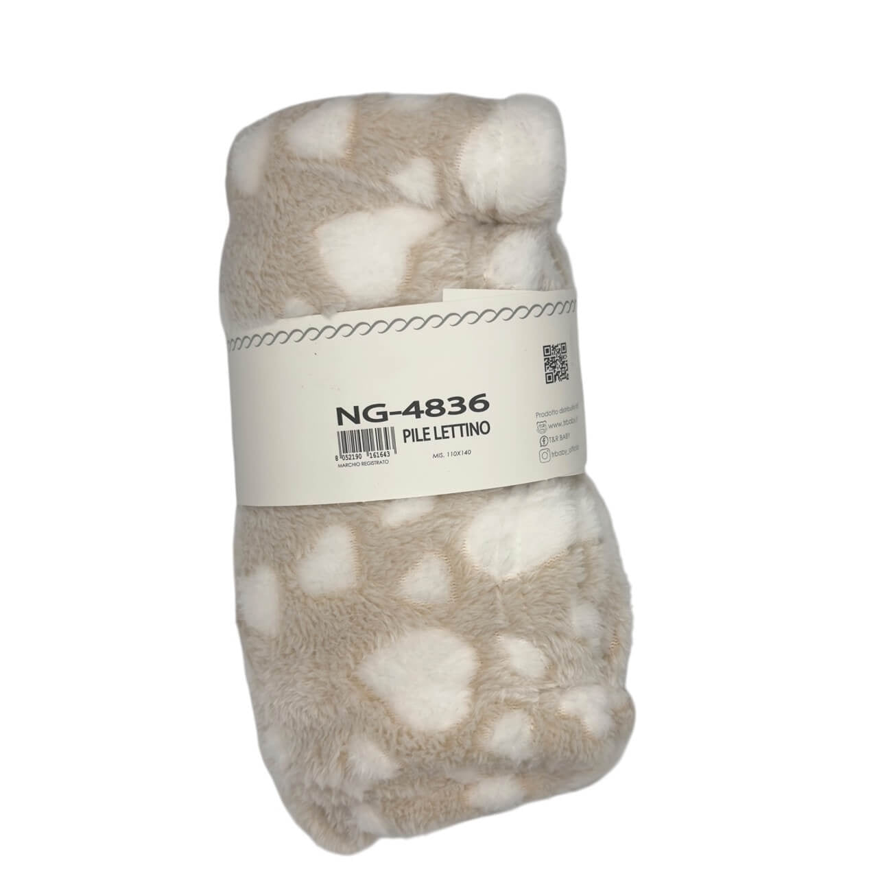 Plaid Lettino Nazareno Gabrielli 110x140 cm