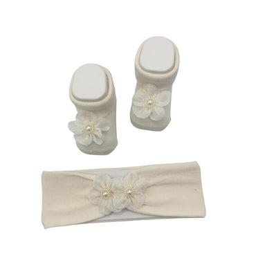 Set fascetta+scarpe in Caldo Cotone