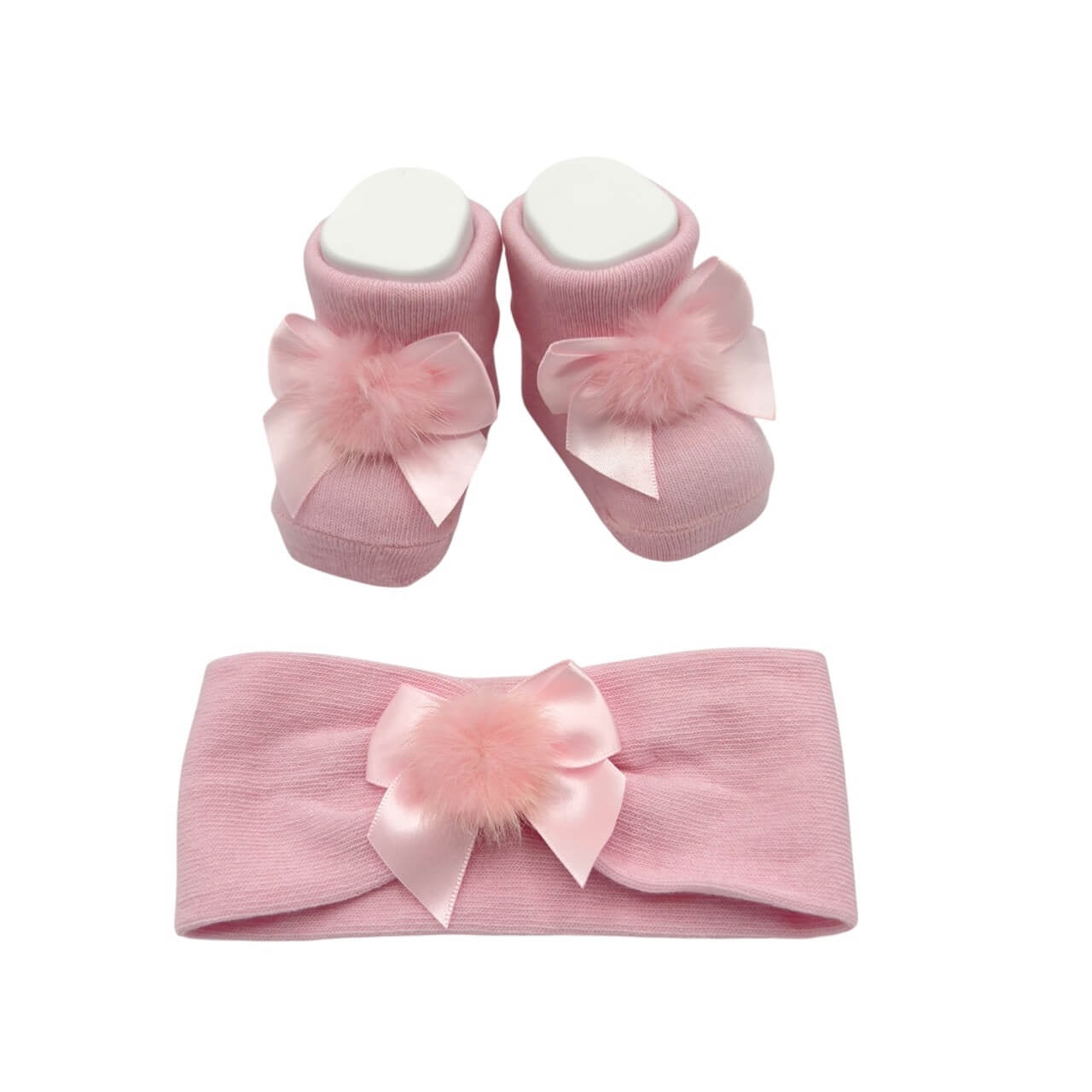 Set fascetta+scarpe in Caldo Cotone