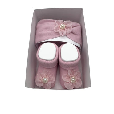 Set fascetta+scarpe in Caldo Cotone