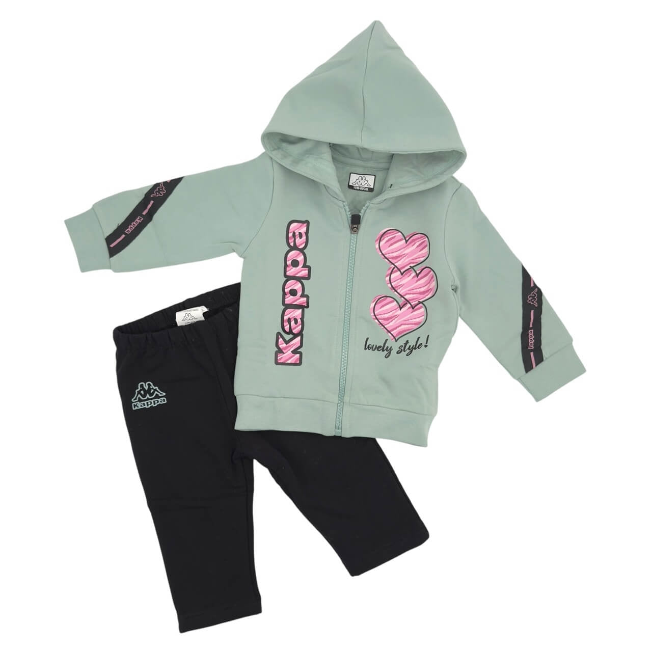 Tuta Felpata Kappa Neonata