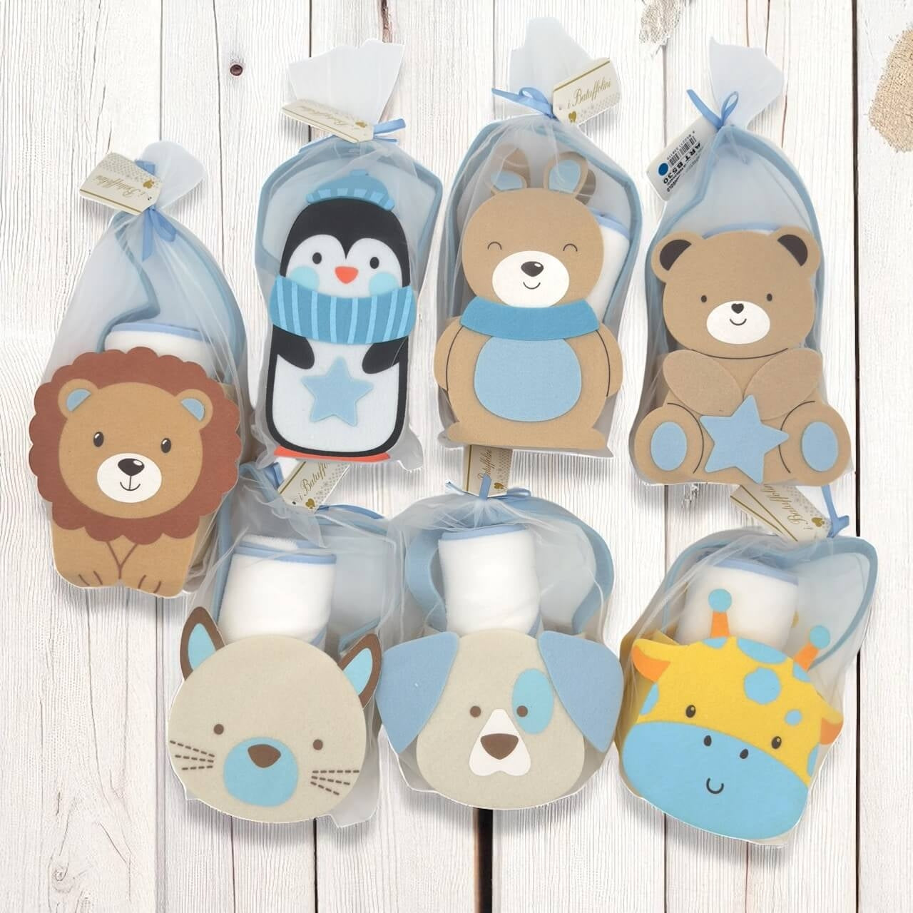 1 Set Regalo Neonato con Accappatoio Triangolo