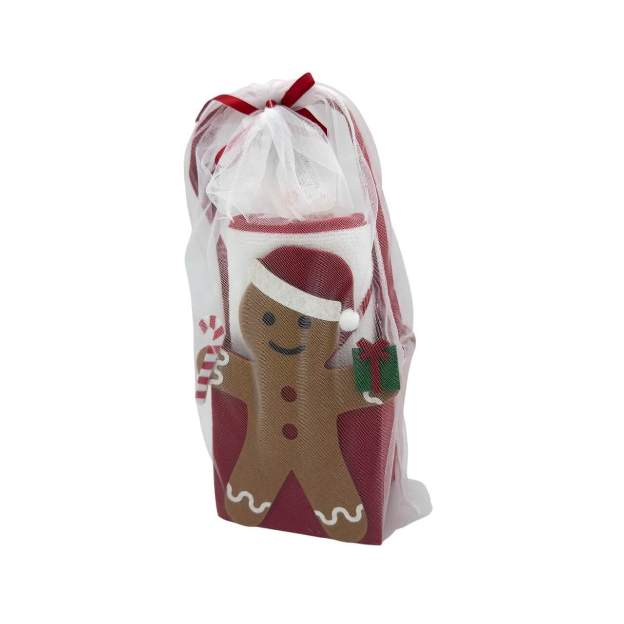 Set Regalo Natale Neonato con Accappatoio Triangolo