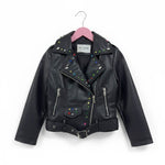 Giubbotto in ecopelle Bimba Con Applicazioni