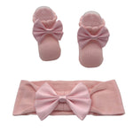 Set Scarpine + Fascia Neonata in Caldo cotone
