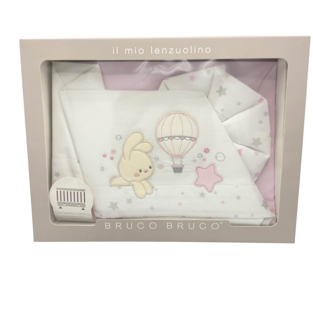 Completo Lettino Bruco Bruco 100% Cotone