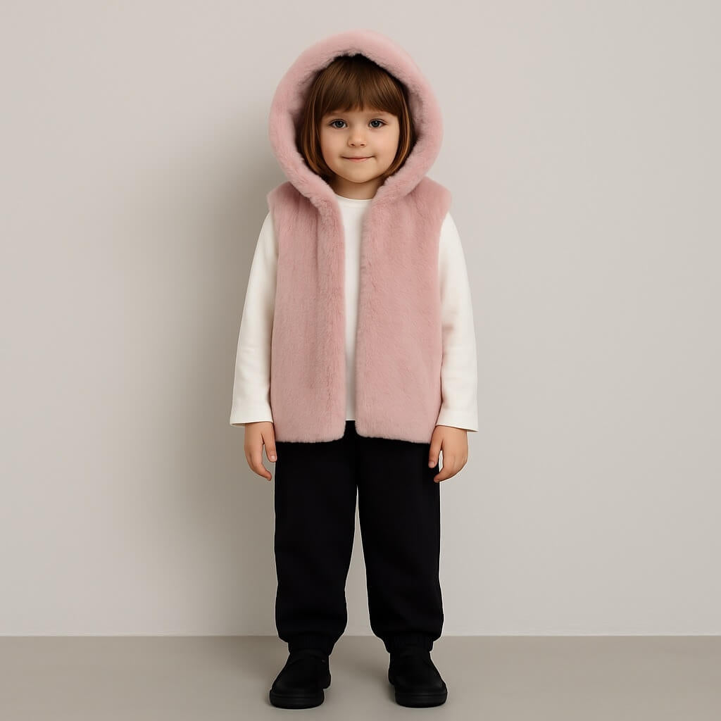 Completo Bimba Con Pelliccia
