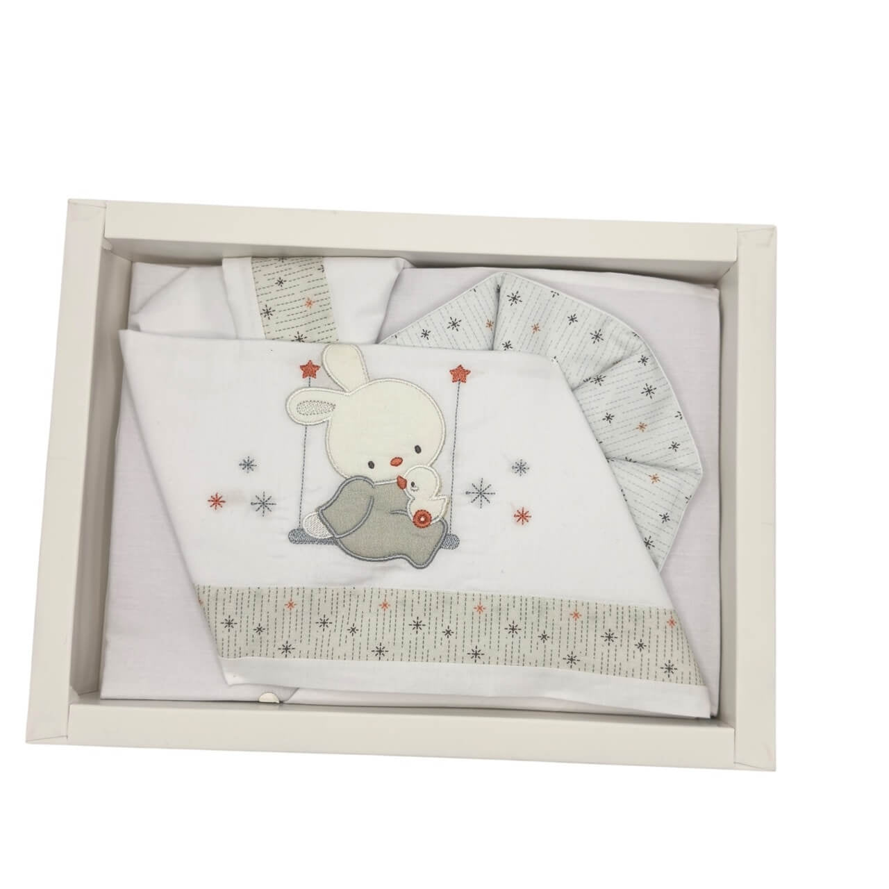 Completo Lettino Bruco Bruco 100% Cotone
