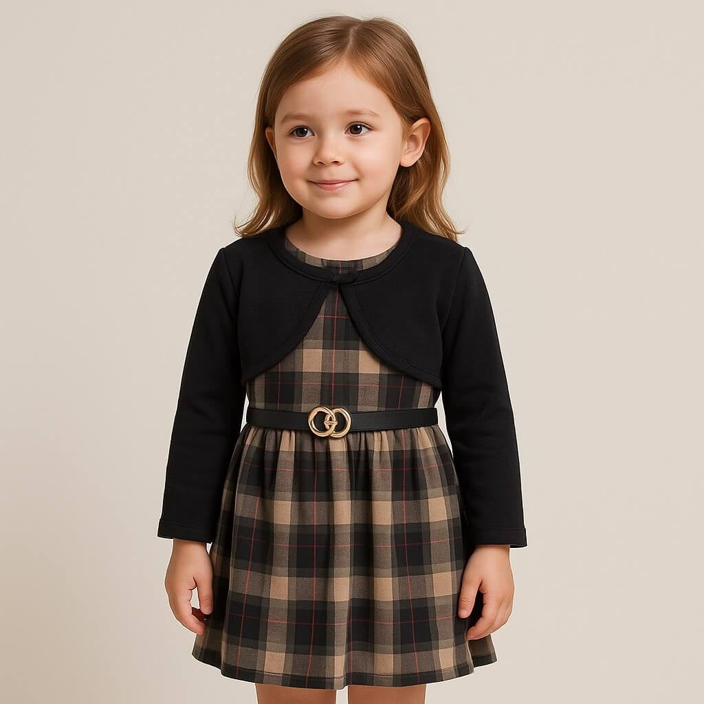 Abito scozzese con bolerino