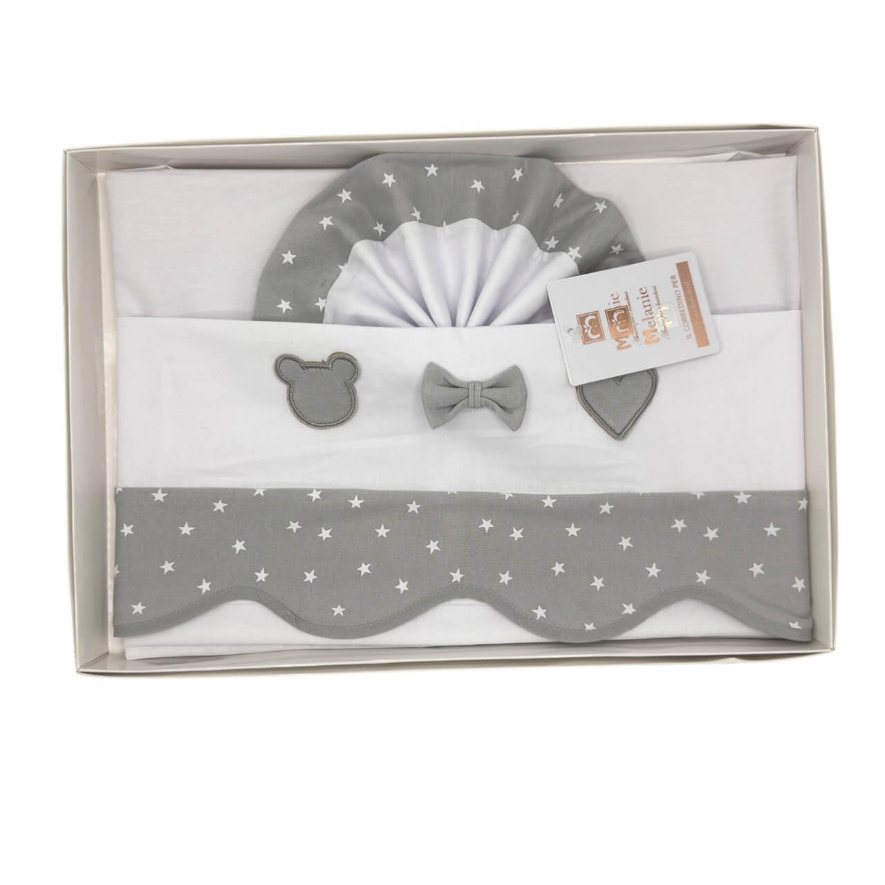 Completo Carrozzina Melanie 100% Cotone