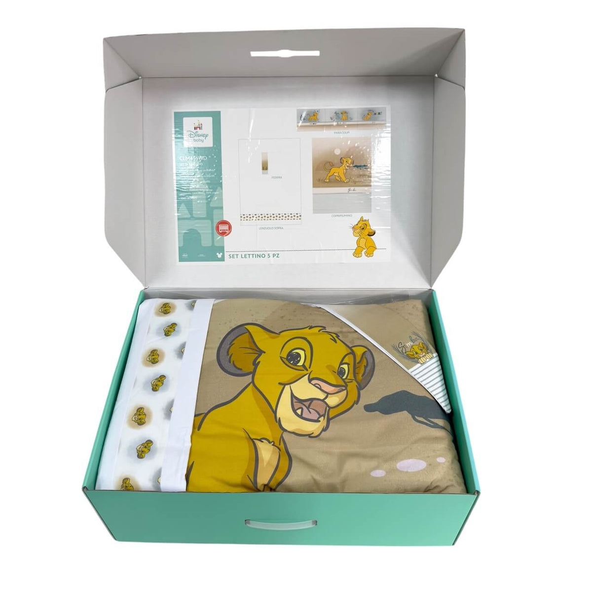 Completo trapunta lettino con paracolpi + Lenzuola Disney
