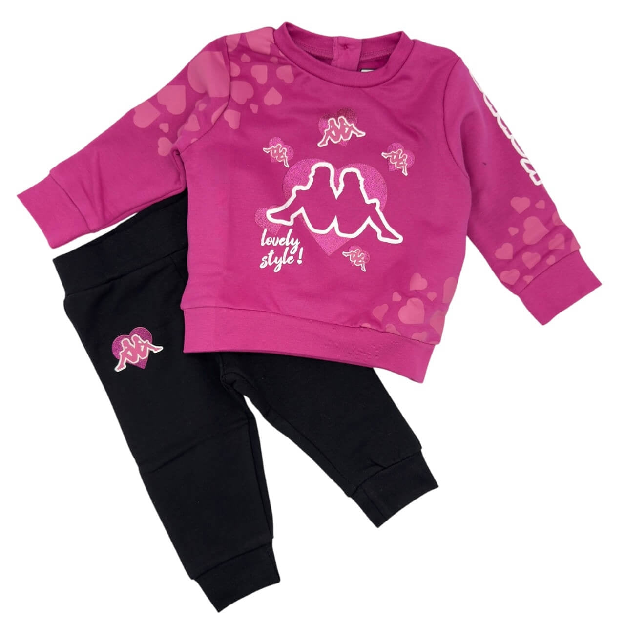 Tuta Felpata Kappa Neonata