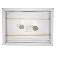 Completo Culla/Lettino Pastello 100% Cotone