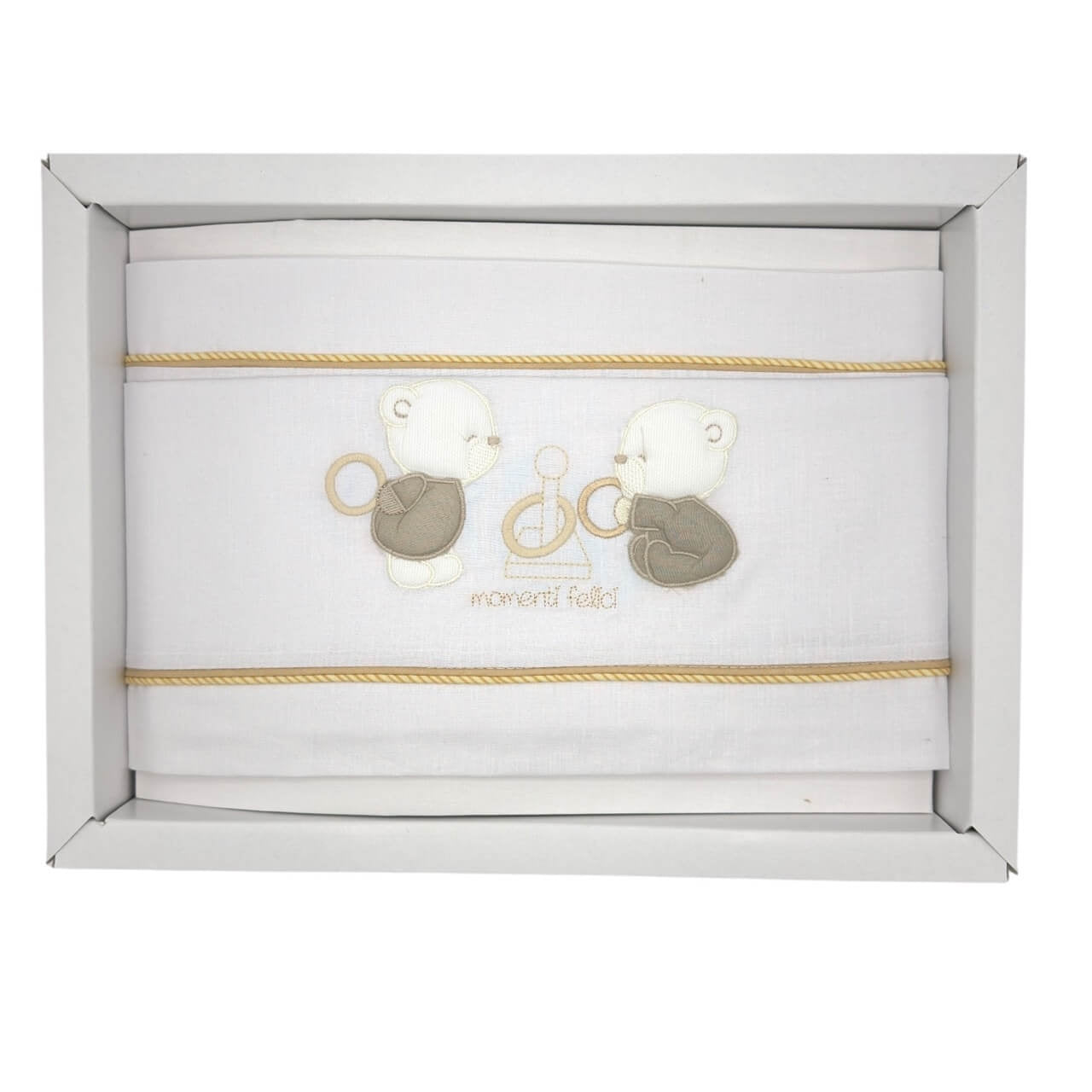 Completo Culla/Lettino Pastello 100% Cotone