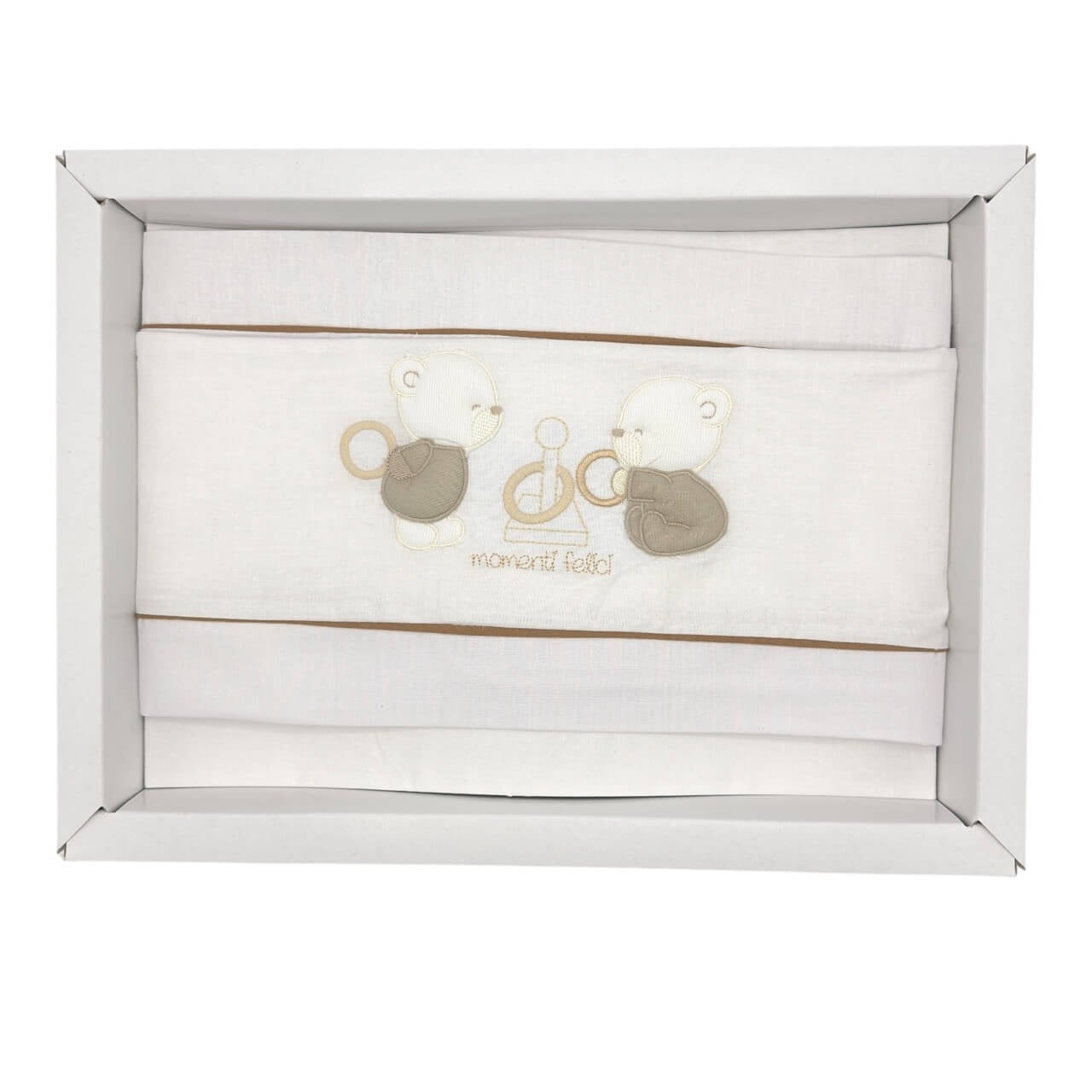 Completo Carrozzina Pastello 100% Cotone