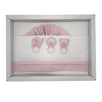 Completo Carrozzina Pastello 100% Cotone