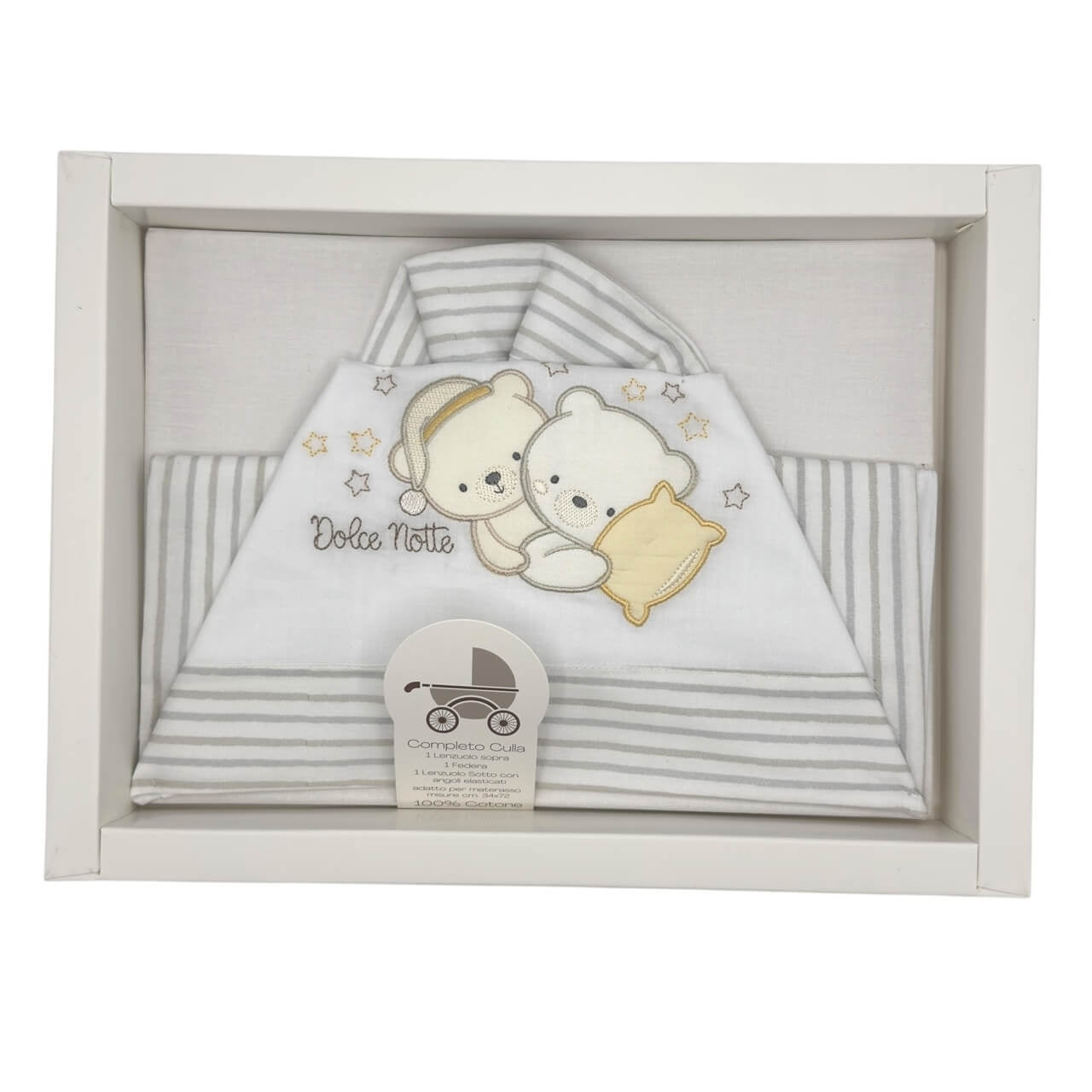 Completo Carrozzina Bruco Bruco 100% Cotone