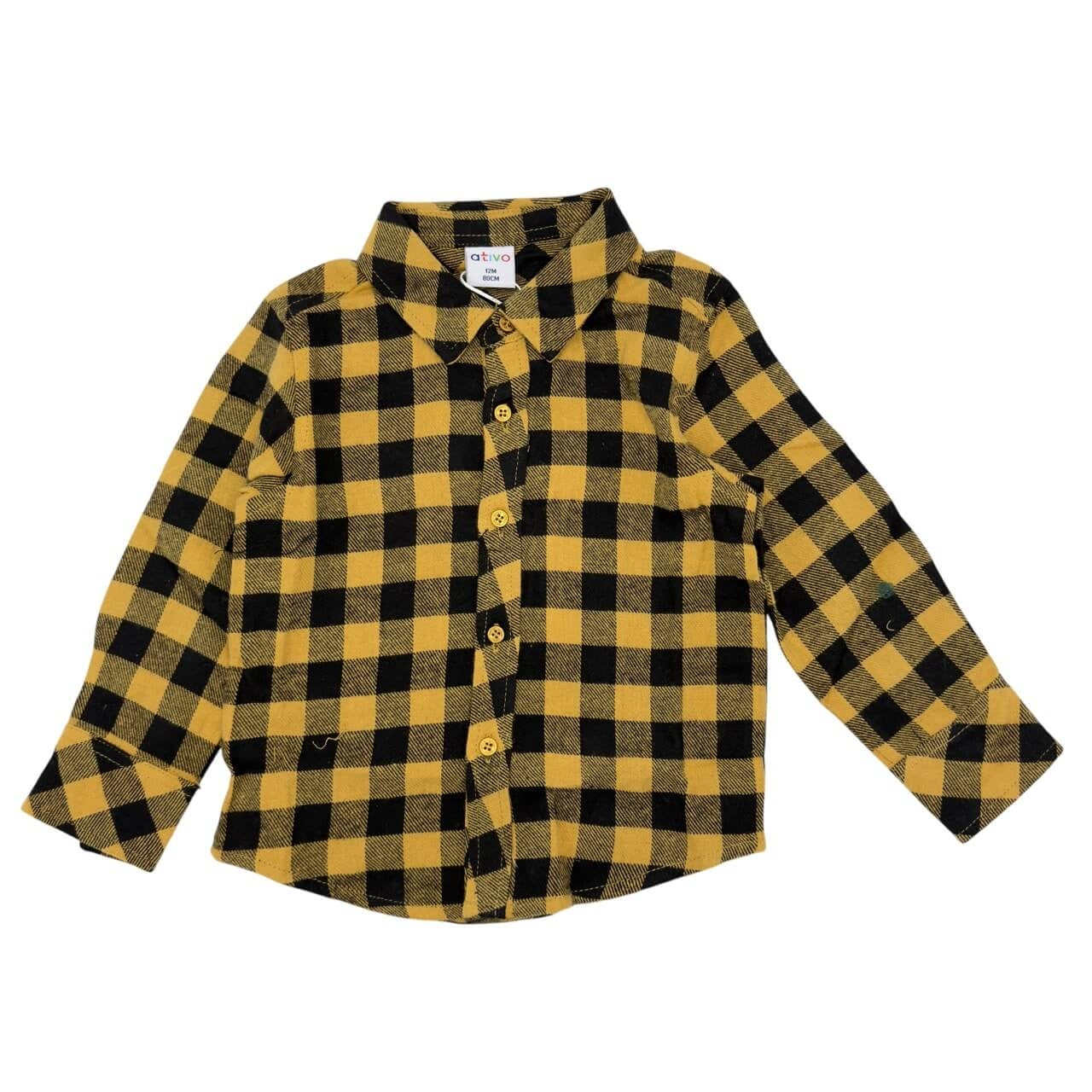 Camicia Neonato Flanella